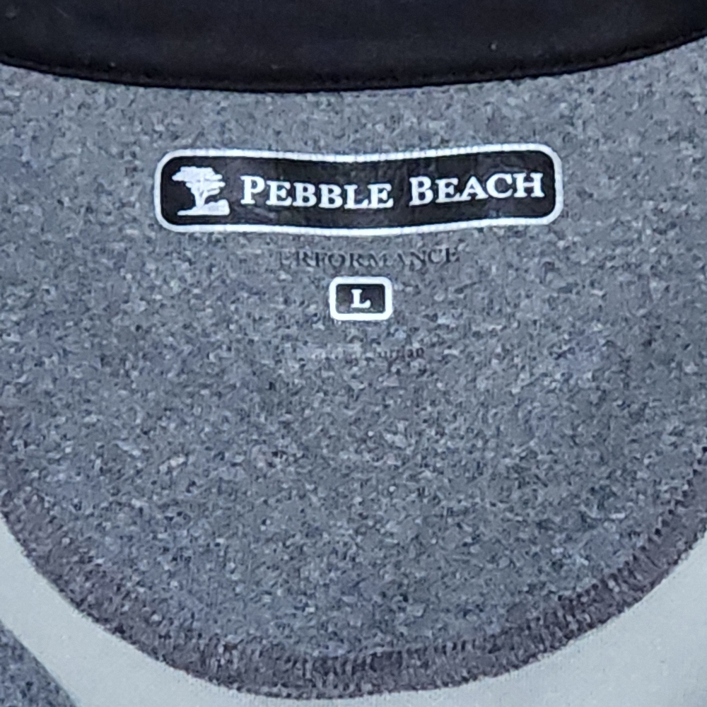 Pebble Beach Gray Zip Up Sweater - Picture 5 of 5